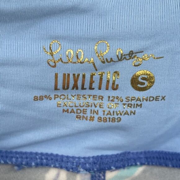 Lilly Pulitzer Multicolor Luxletic Flock Together Crop Leggings Size Small - Picture 6 of 8